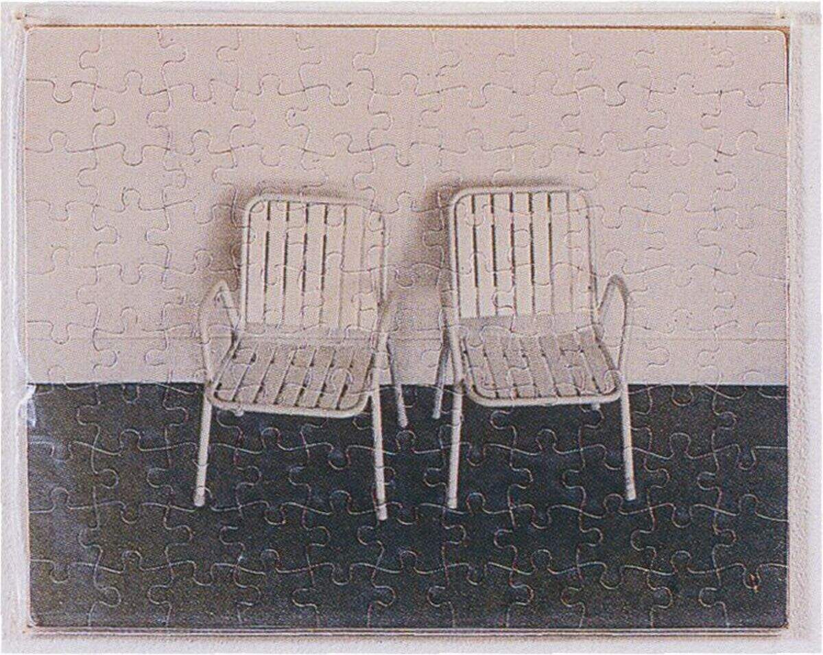 “Sin título” (París, última vez), Félix González-Torres, 1989. Rompecabezas C-Print en bolsa de plástico, 8 x 10 pulgadas. Edición de 3, 1 prueba de artista.