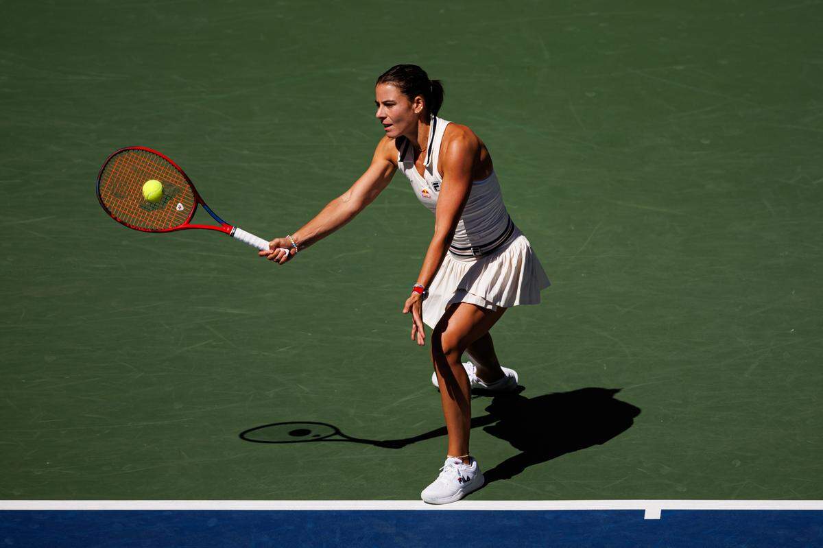 La tenista estadounidense Emma Navarro derrotó a la española Paula Badosa y avanzó a la semifinal del Abierto de Estados Unidos, el 3 de septiembre de 2024 en Nueva York.