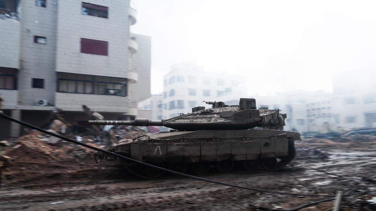 Un carro de combate israelí en la Franja de Gaza FUERZAS ARMADAS DE ISRAEL 23/3/2024