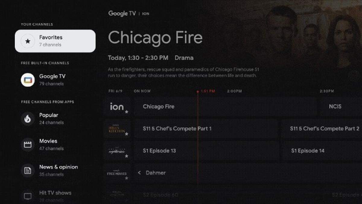 Nueva guía televisiva de Google TV con más de 800 canales gratuitos GOOGLE 12/4/2023