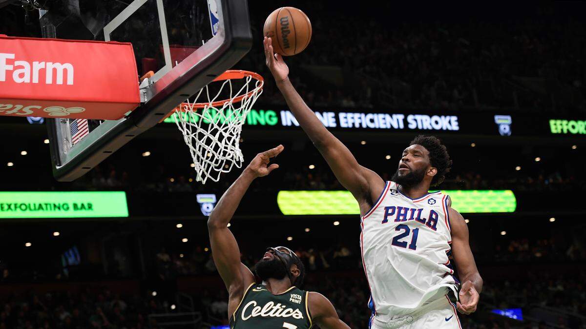 Joel Embiid anotó 33 puntos y los 76ers de Filadelfia tomaron sin problemas una ventaja de 3-2 en las semifinales de la Conferencia Este, al doblegar el martes 115-103 a los Celtics de Boston.