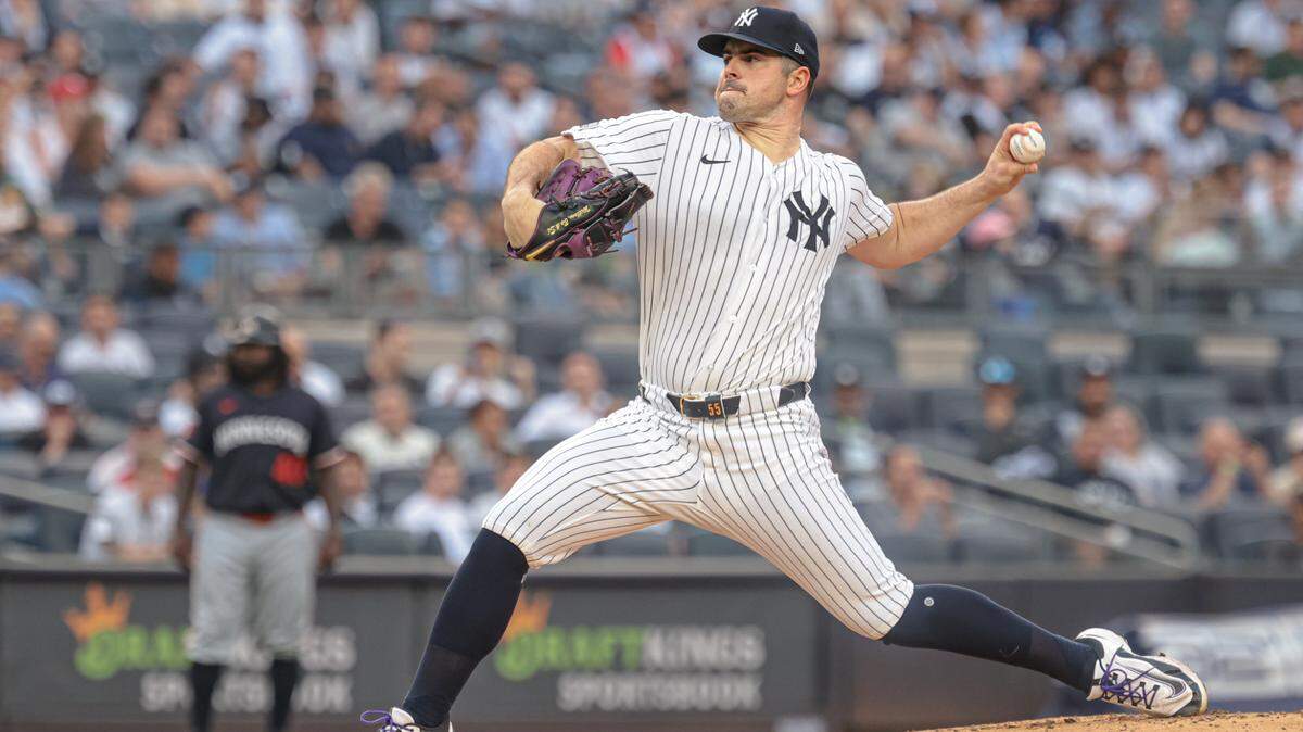 Carlos Rodón tiene marca de 9-2, con 2.93 de efectividad con los Yankees de Nueva York en esta temporada.