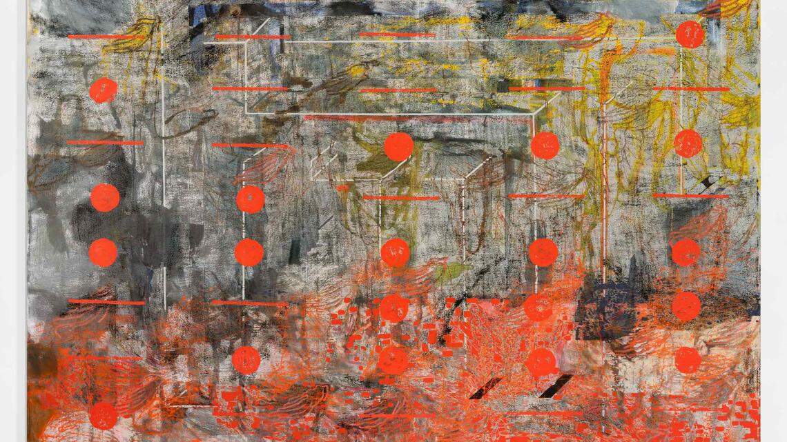 ‘By the 600th Day’, óleo sobre lienzo, 72 x 96 pulgadas.