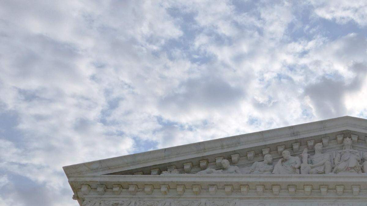 Fachada de la Corte Suprema de Justicia de EEUU en Washington DC. 
