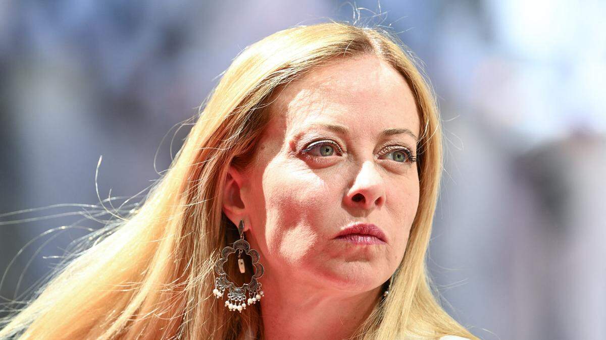 La primera ministra italiana, Giorgia Meloni un momento antes de su encuentro con el canciller federal de Austria, Christian Stocker, en el Palacio Chigi de Roma, el martes 15 de julio de 2025.
