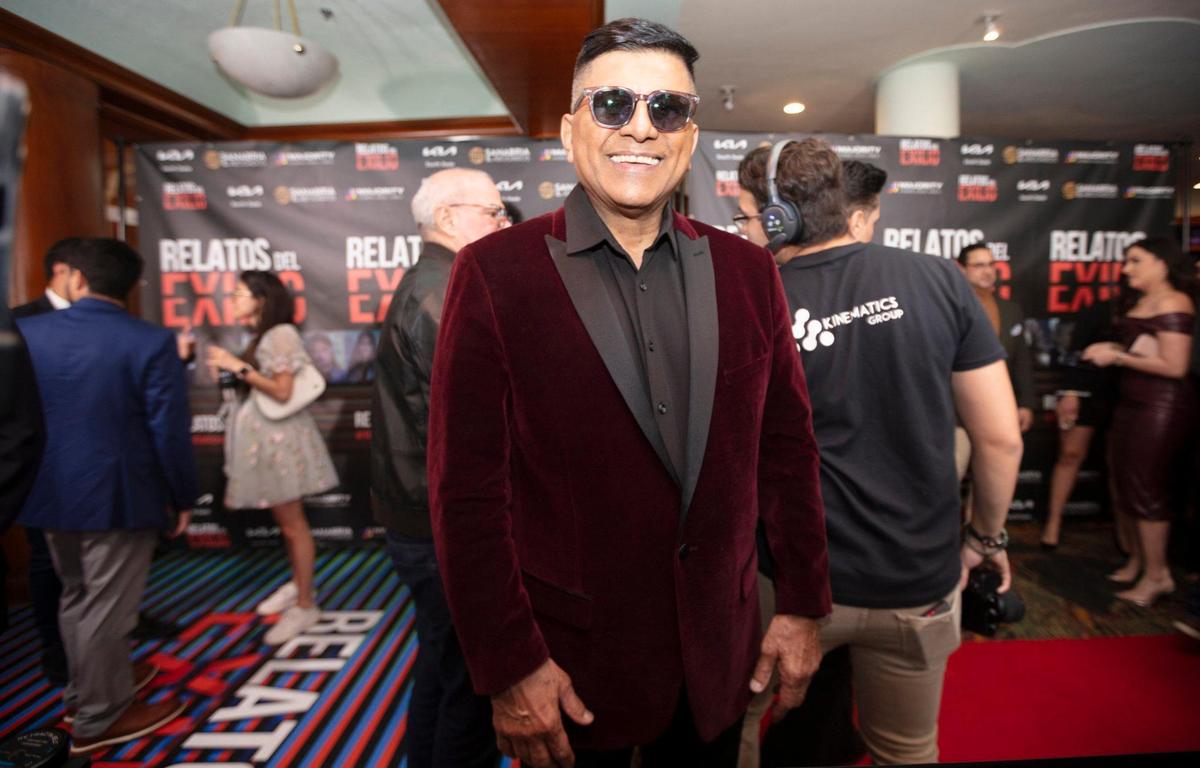 Franklin Virgüez actuó en la película ‘Relatos del exilio’. Aquí durante su estreno en Coral Gables, Miami a finales de febrero.