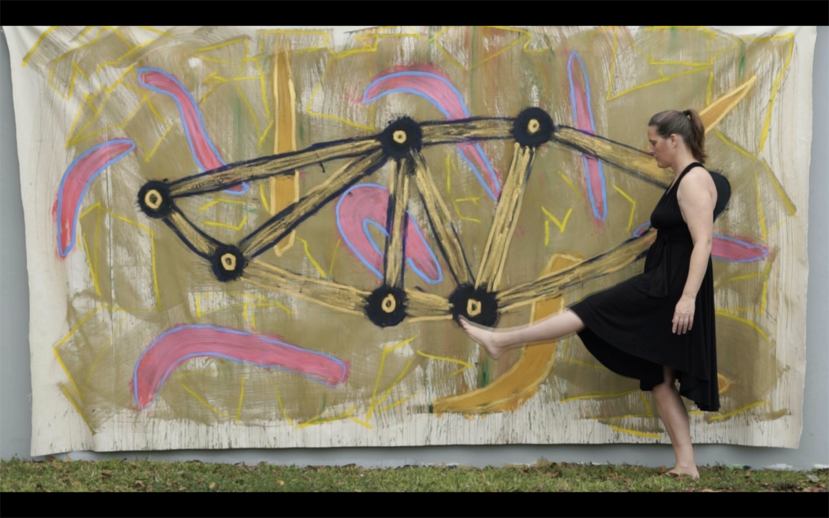 ‘Konstellation Tanz’, 2023, de Maria Theresa Barbist, video en color, sin sonido, 1:41 minutos. Foto tomada del video.