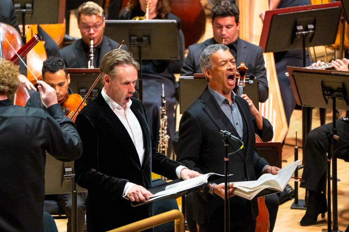 El tenor Ian Bostridge y el barítono Roderick Williams.