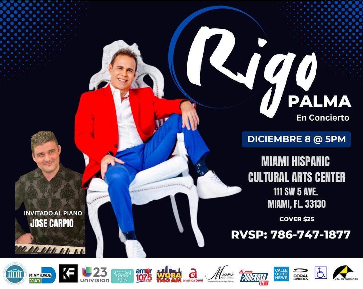 Concierto navideño de Rigo Palma en Creation Art Center.