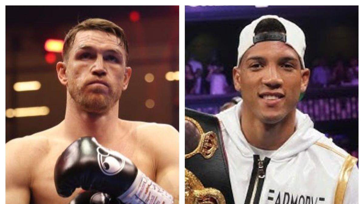 El cubano David Morrell (der.) buscará consolidarse en las 175 libras frente a un veterano excampeón mundial como Callum Smith, en una pelea que puede cambiarle la vida.