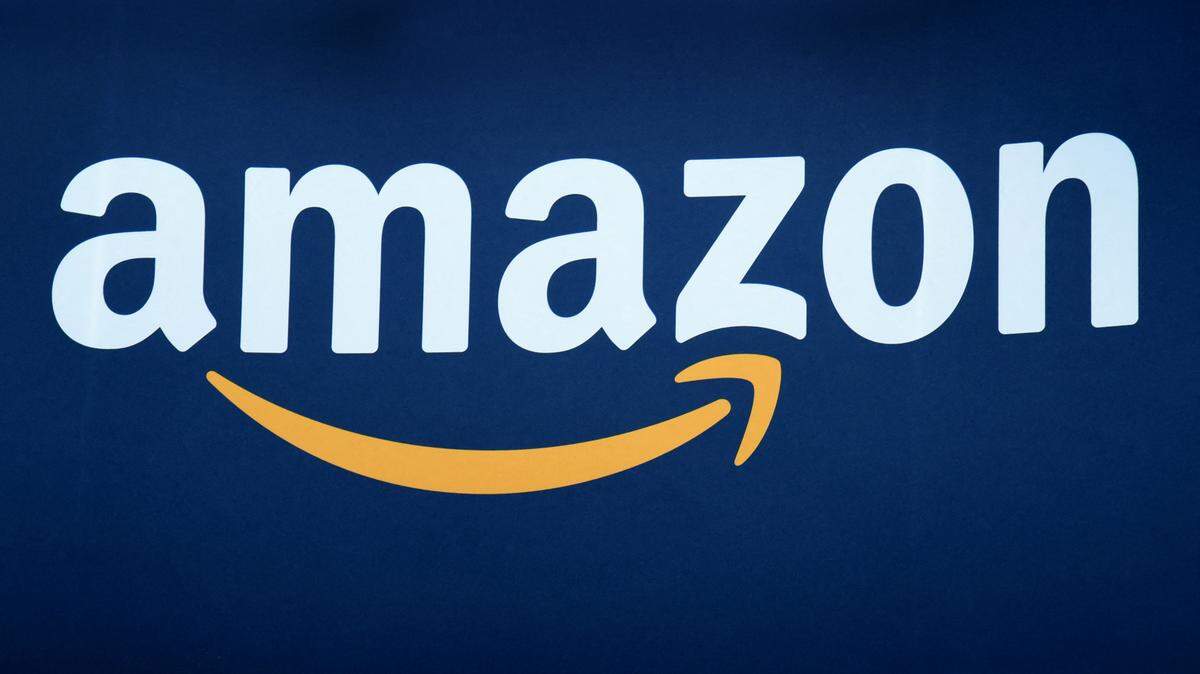 Logotipo de Amazon durante la Feria Viva Technology Vivatech 2023 en París, Francia el 17 de junio de 2023.