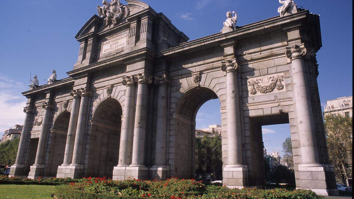 Puerta de Alcalá en Madrid.