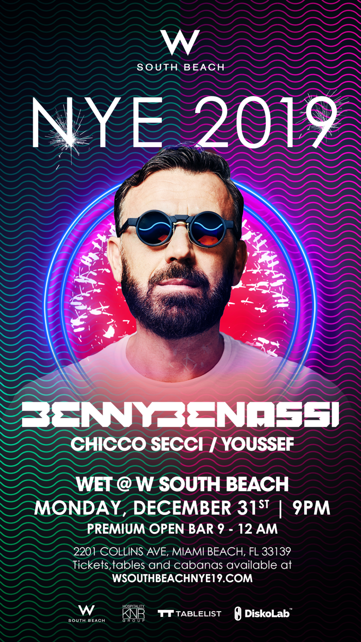 El productor y Dj Benny Benassi, ganador de un premio Grammy, ofrece un concierto espectacular en WET, en el W South Beach