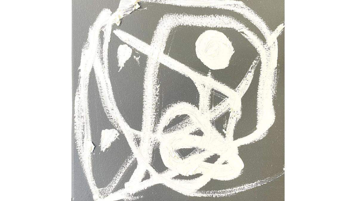 ‘Garabatos’, 2025, pastel óleo sobre cartón, 8 x 10 pulgadas. Obra que forma parte de la muestra “Disruptive Garabats”, del 8 al 26 de noviembre en Miami International Fine Art (MIFA). 