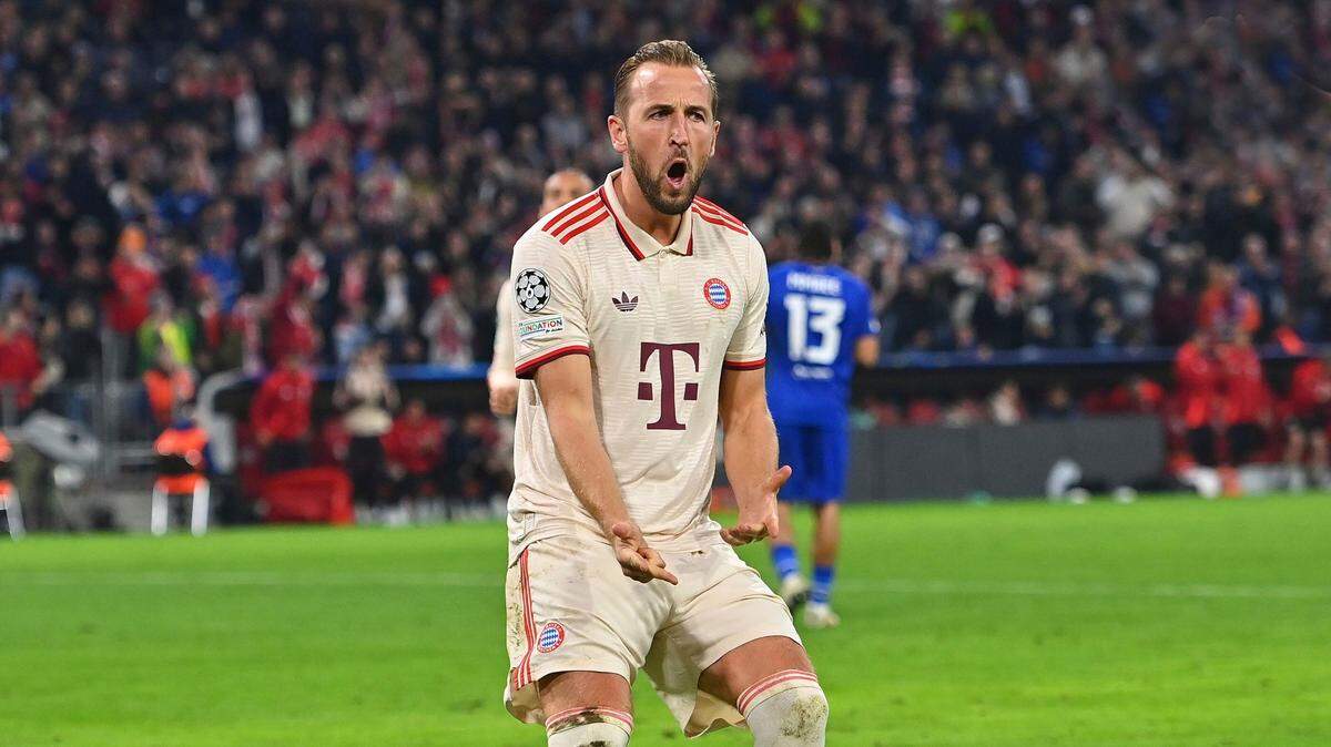 El delantero de Bayern Munich Harry Kane anotó cuatro goles en el triunfo 9-2 ante el Dínamo de Zagreb, el martes en la Liga de Campeones.
