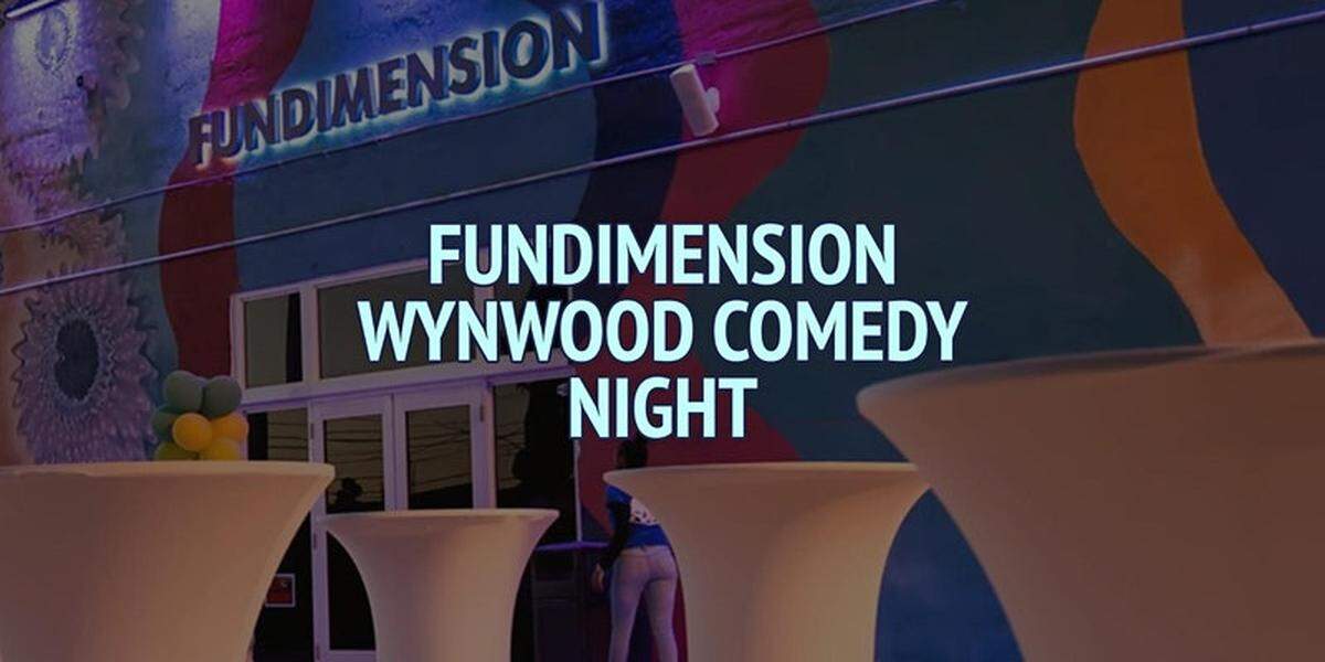 Descubra uno de los lugares más originales en el área de Wynwood durante la noche de comedia de Fundimension Wynwood.