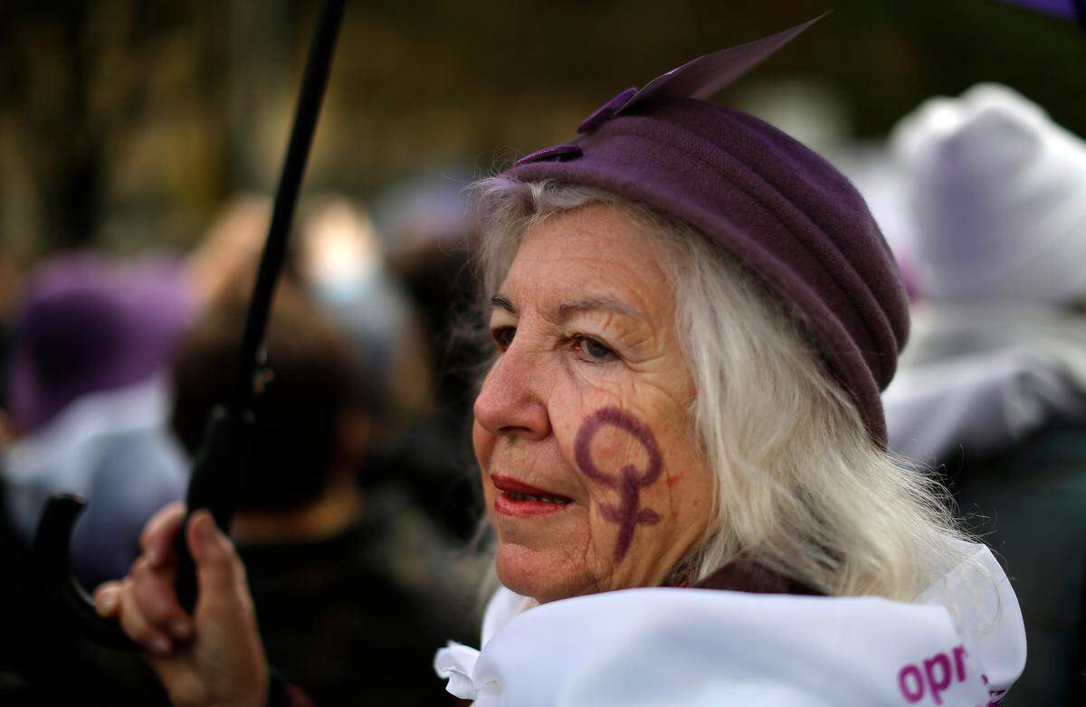 En Madrid miles de mujeres tomaron las calles el 28 de noviembre del 2018.
