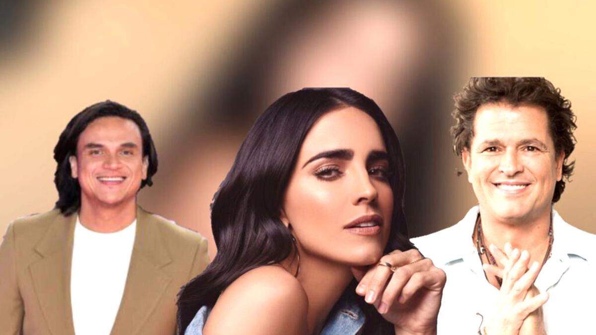 Bárbara de Regil, Silvestre Dangond y Carlos Vives.