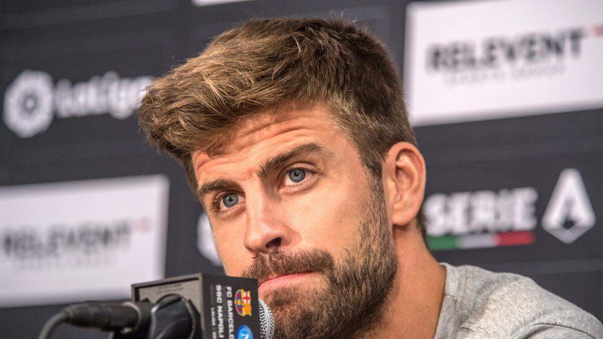 El jugador del Barcelona Gerard Piqué participa en una rueda de prensa este martes 6 de agosto de 2019 en Miami.