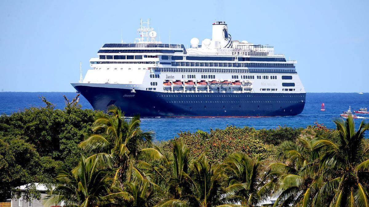 Zaandam cruise ship with COVID-19 after 12 days at sea arrives at Port Everglades in Fort Lauderdale, Florida, April 2, 2020.