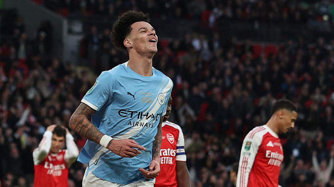 El Manchester City frena al imparable Arsenal y gana el título en la Copa de la Liga
