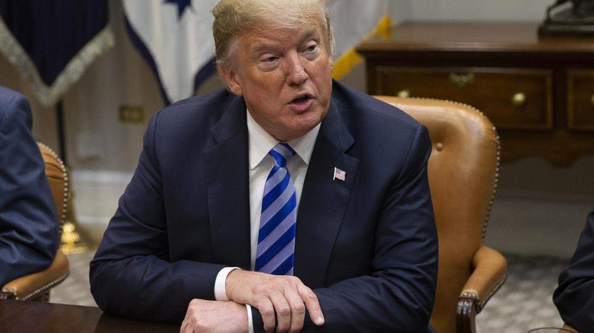 El presidente de los Estados Unidos, Donald Trump, reunido con miembros de la bancada republicana el miércoles 5 de septiembre de 2018, en Washington.