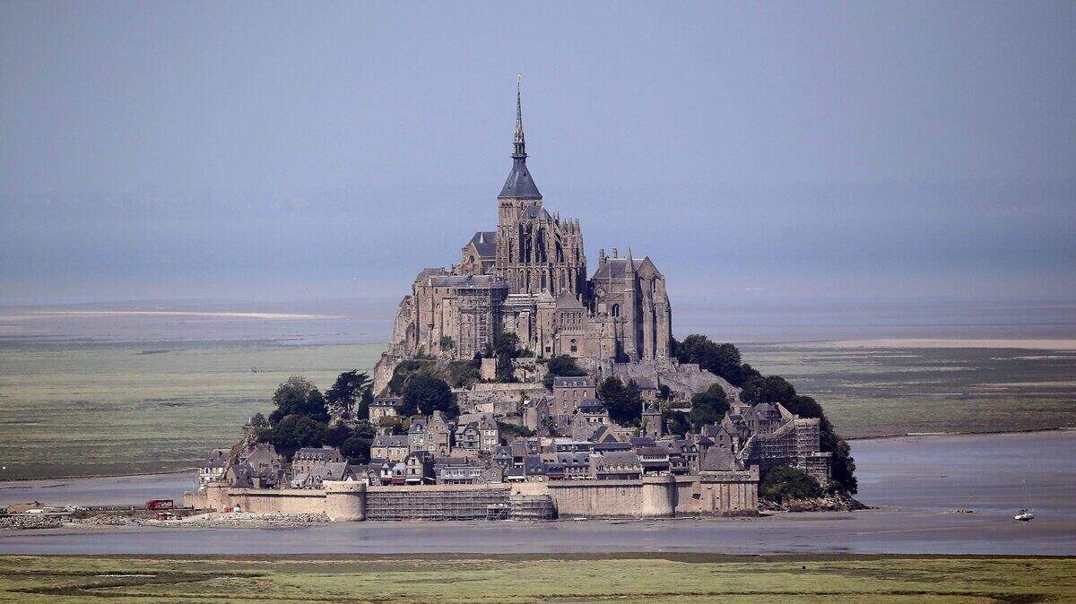 Vista del Mont-Saint-Michel. Francia.