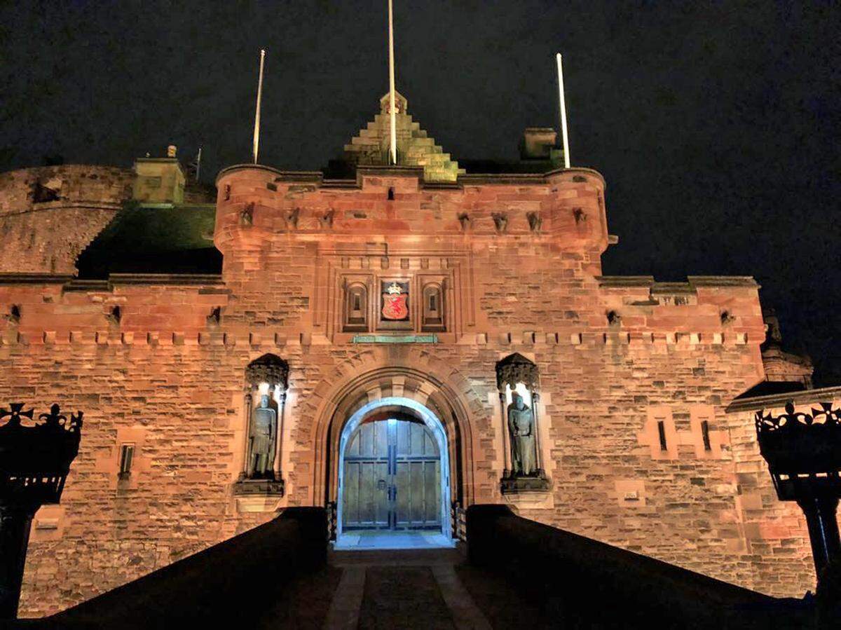 El castillo de Edimburgo.