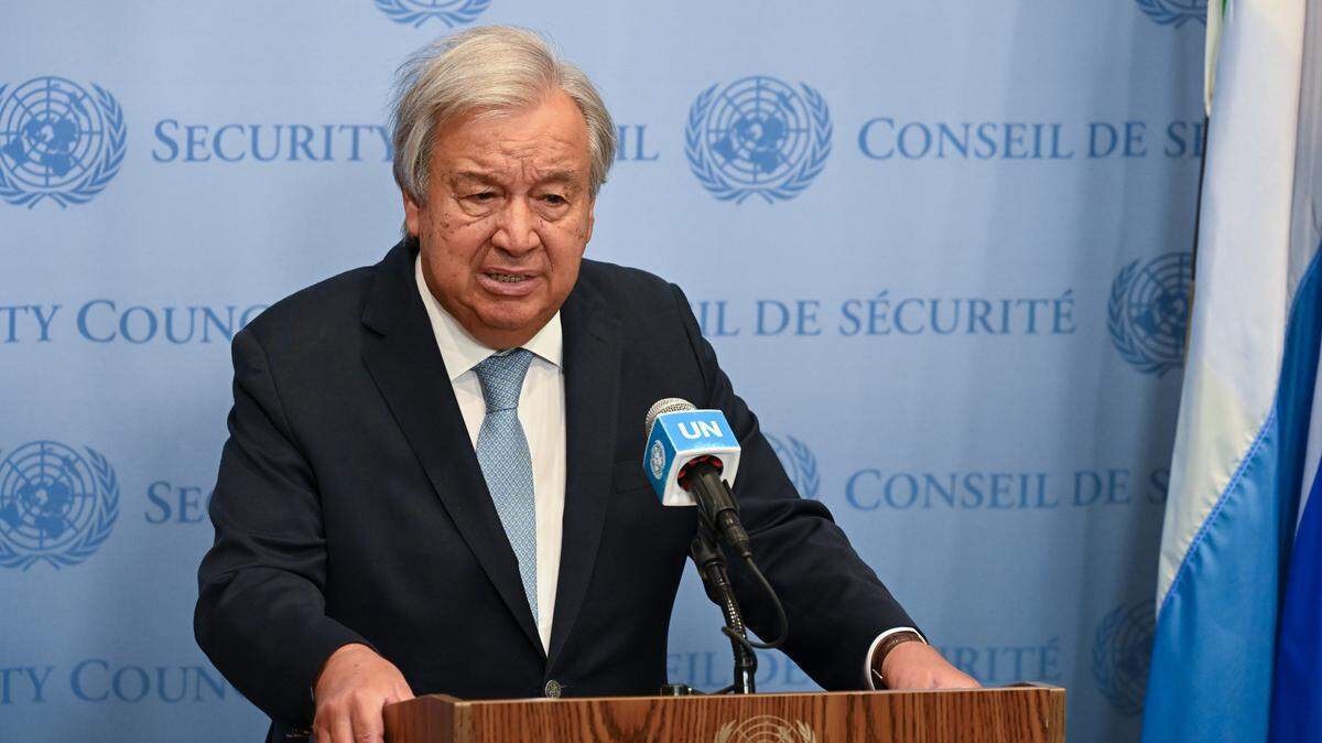 Foto de archivo. El secretario general de la ONU António Guterres le manifestó al gobernante Nicolás Maduro su inquietud por los informes de violencia poselectoral y violaciones de derechos humanos en Venezuela. 