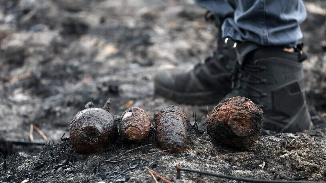 Incendio cerca de Burdeos deja al descubierto proyectiles de la Segunda Guerra Mundial
