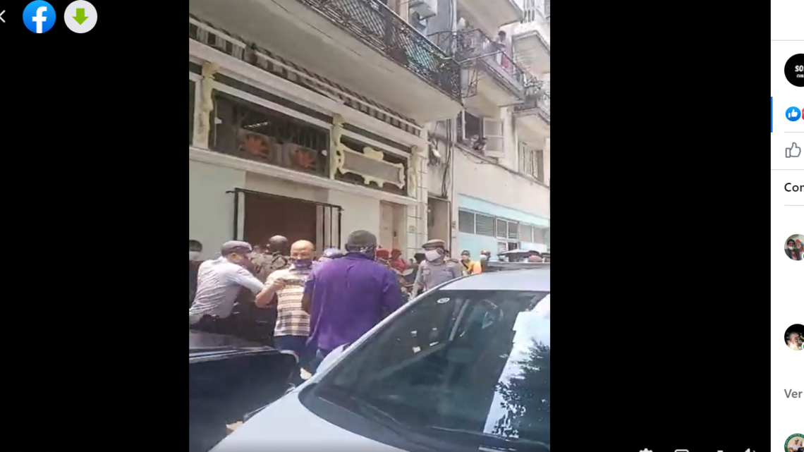 Irrumpe protesta en La Habana: ‘¡Luis Manuel se está muriendo! ¡Abajo la tiranía!’