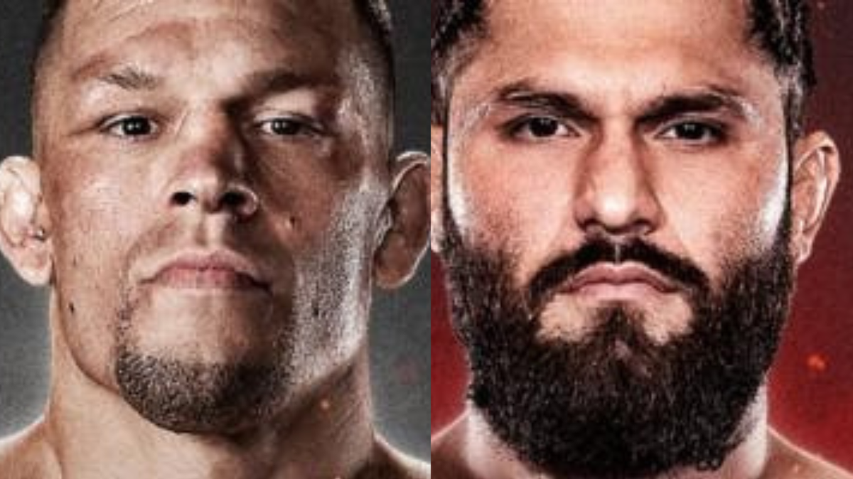Jorge Masvidal (der.) enfrentará el 1 de junio en un combate de boxeo a Nate Díaz en la cartelera “LAST MAN STANDING”,  presentada por Fanmio PPV desde el Kia Forum de Los Angeles.