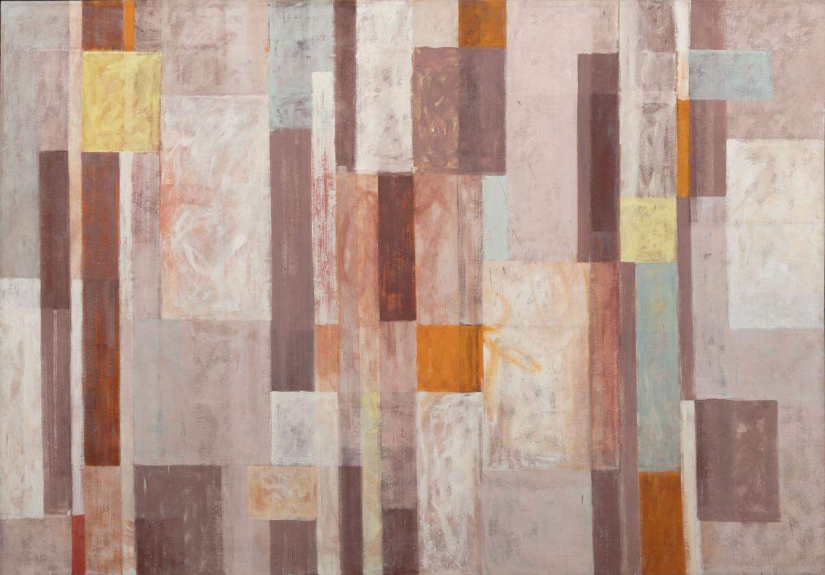 “Number 2”, de 1951, de Lee Krasner, óleo sobre lienzo, 9.5 X 132 pulgadas.