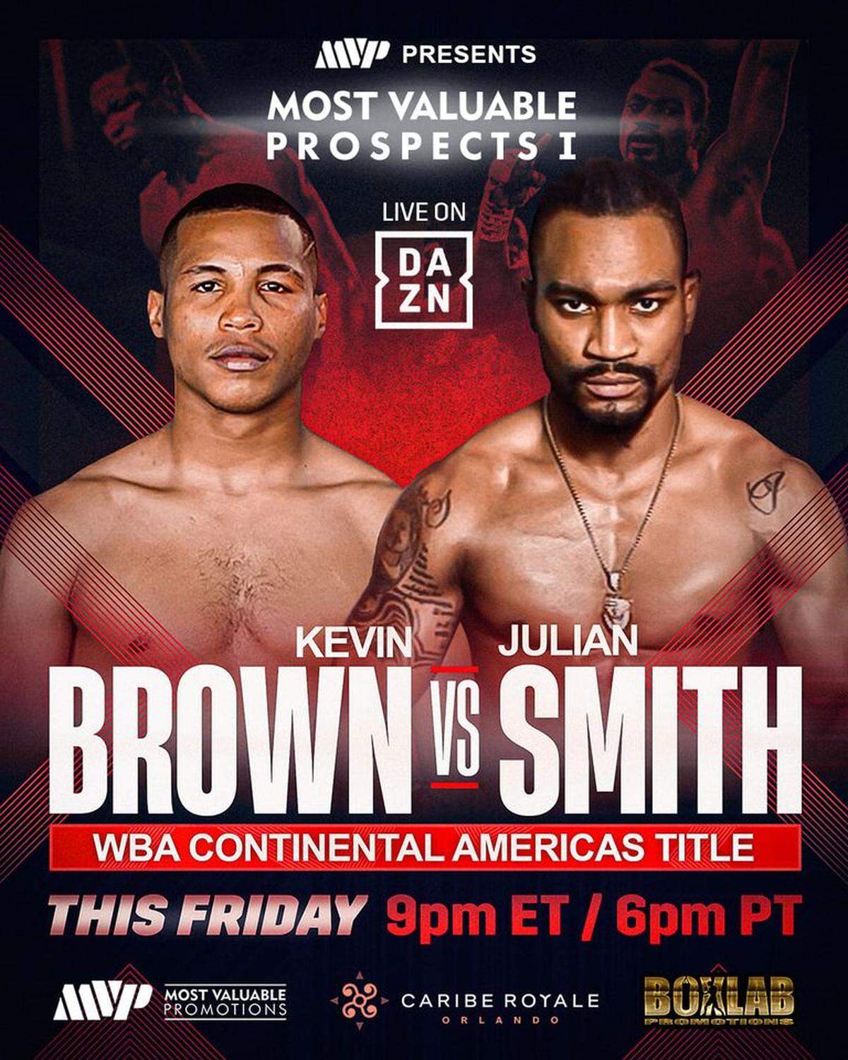 Kevin Brown peleará con Julian Smith.