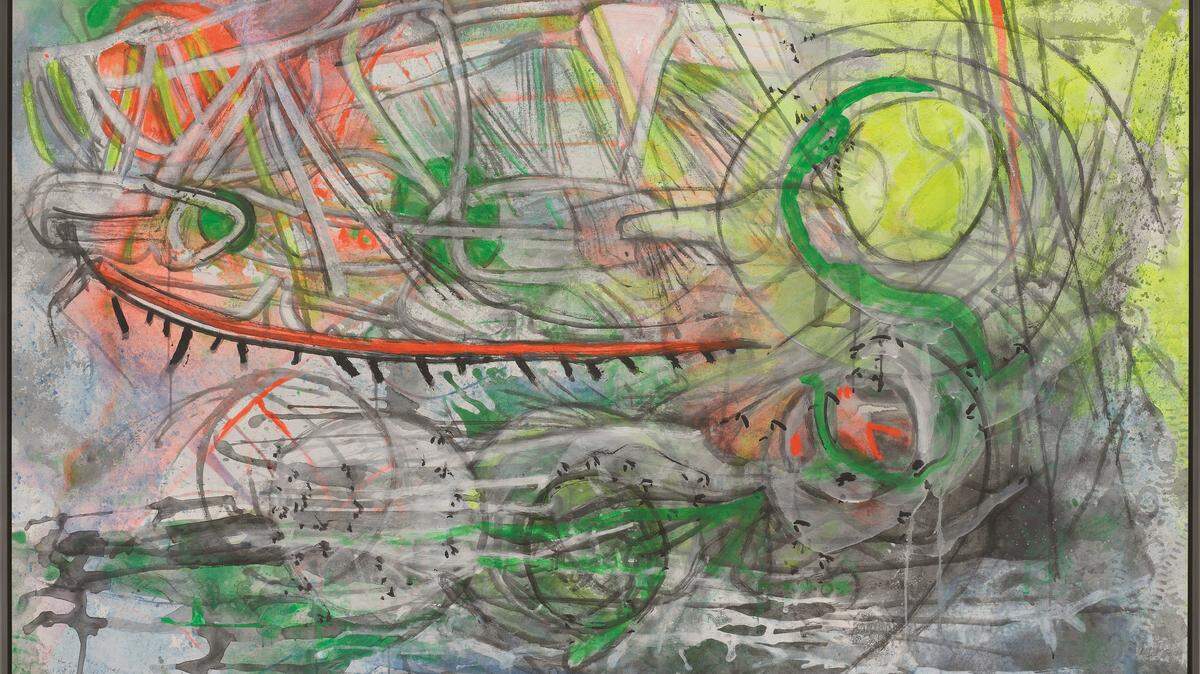 ‘Sin título’, de Roberto Matta, 1990, óleo sobre lienzo, 59 5/8 X 80 3/8 pulgadas.