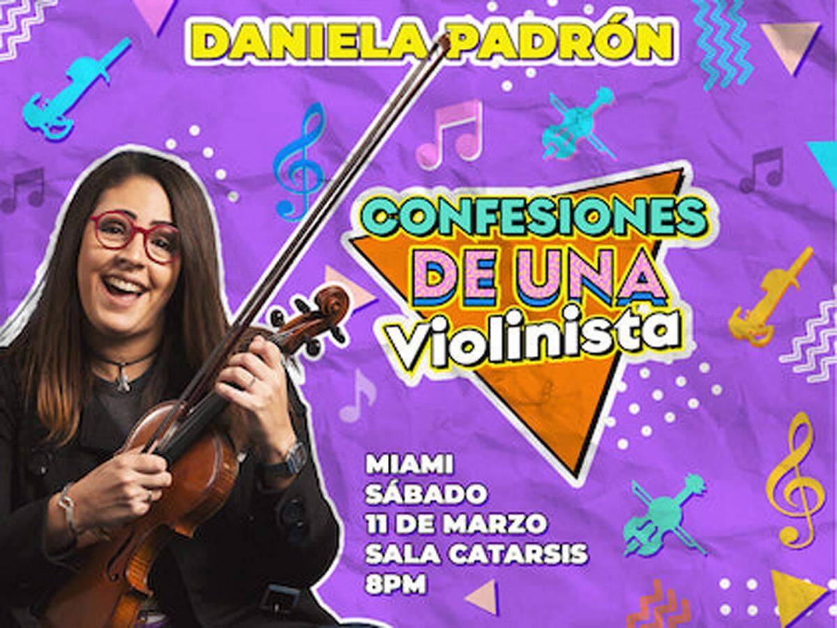 Daniela Padrón en ‘Confesiones de una violinista’, en el Teatro Trail.