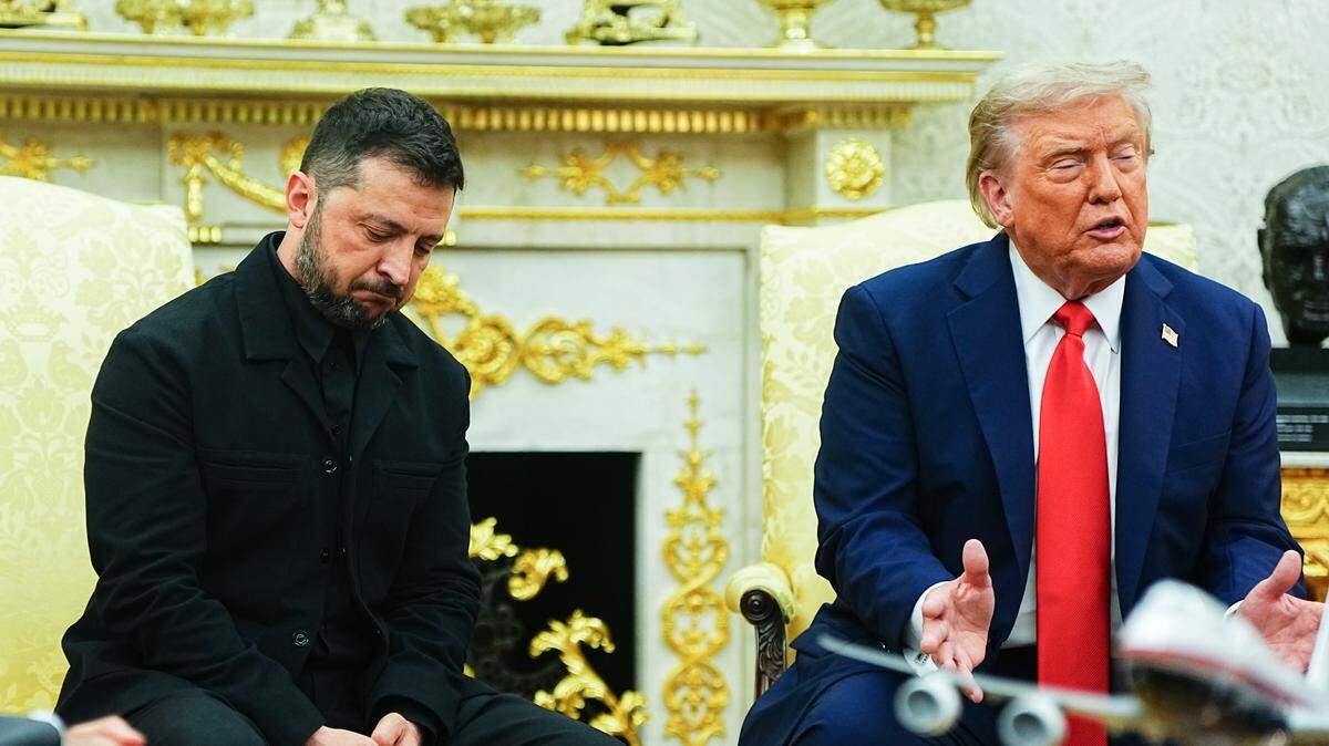 El presidente de Estados Unidos, Donald Trump, se reúne con su homólogo ucraniano Volodimir Zelenski, el lunes 18 de agosto de 2025, en la Casa Blanca, Washington D.C.