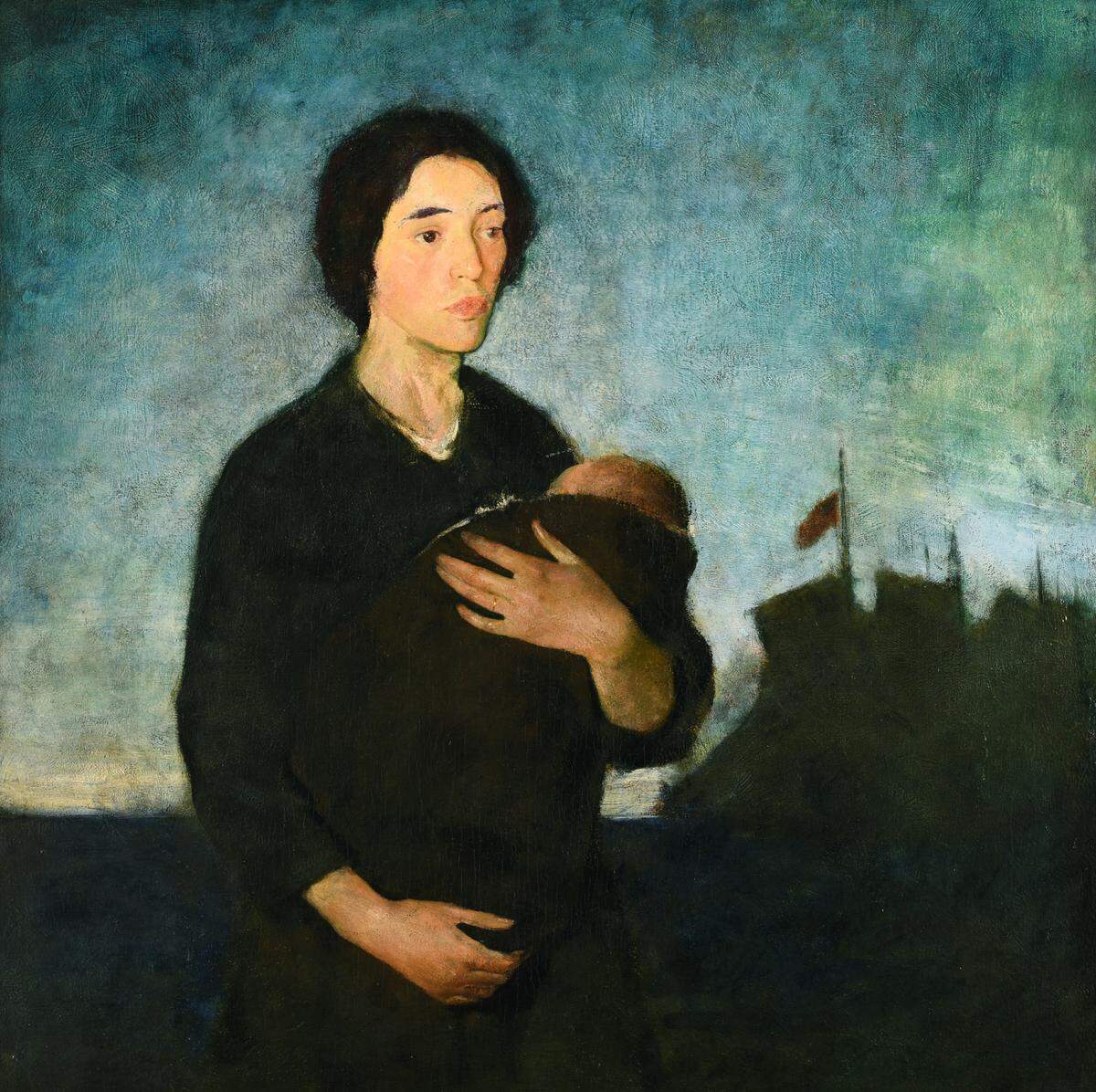 ‘The Widow’, de Charles Webster Hawthorne, en el Lowe Art Museum como parte de la exhibición “American Impressionism: Treasures from the Daywood Collection”.