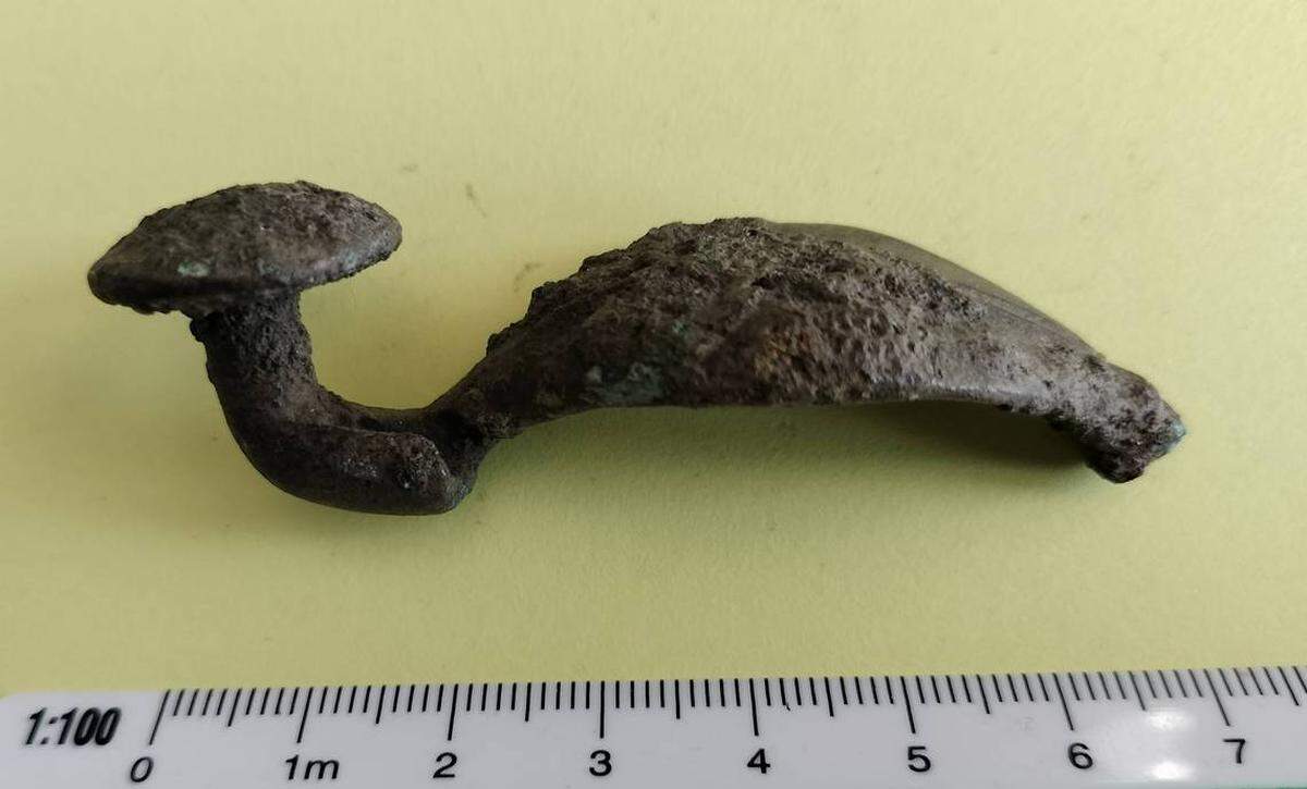 El broche de 2,400 años de antigüedad.