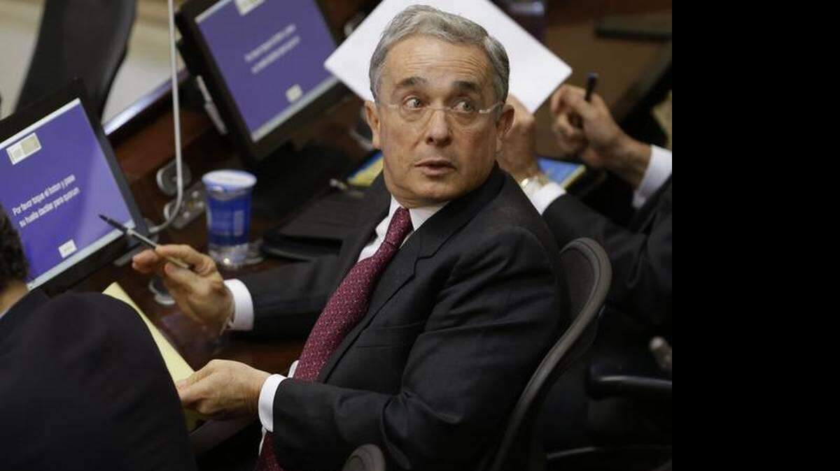 El ex presidente de Colombia, Alvaro Uribe. 