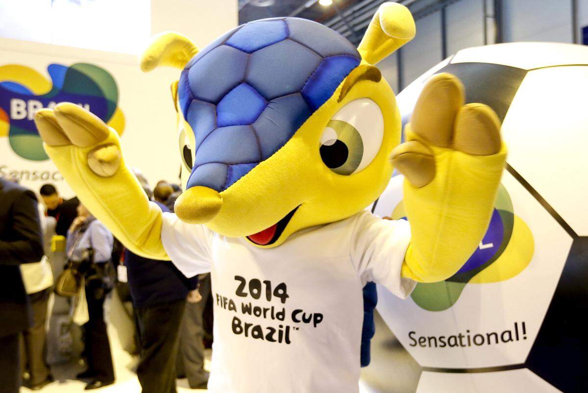 Fuleco, mascota oficial del Mundial 2014. 