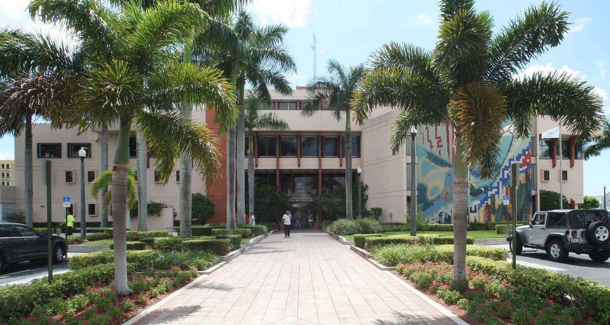 HIALEAH City Hall on Palm Avenue and 5th street.