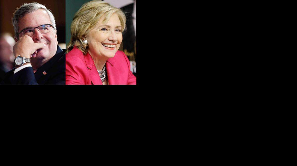 Jeb Bush, Hillary Clinton