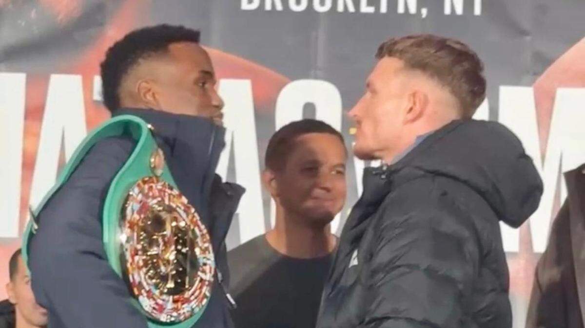 Subriel Matías (izq.) enfrenta a Dalton Smith este sábado en Nueva York.