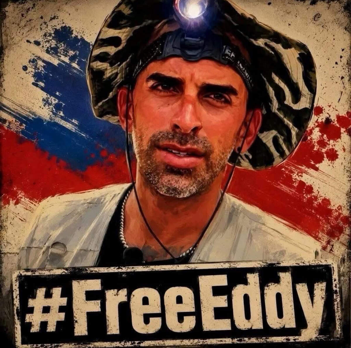 Cartel difundido en redes sociales que exige la liberación del youtuber cubano Eddy Ceballos, actualmente detenido en Cuba. Su canal documentaba el grado de deterioro, ruina y destrucción que el gobierno ha permitido que afecte a las calles y edificios de la isla.
