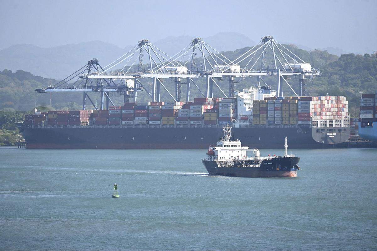 Vista del Puerto de Balboa del Canal de Panamá, el 2 de febrero de 2025.