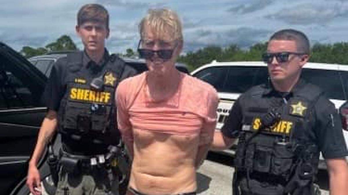 Ryan W. Routh, 58, seen in a photo snapped Sept. 15, 2024, by the Martin County Sheriff’s Office, which detained the alleged gunman on I-95 after a witness gave law enforcement a description of a man seen fleeing Donald Trump’s West Palm Beach golf course in a Nissan. At a Sept. 23, 2024, hearing Monday in West Palm Beach, a judge detained Routh, saying he was too much of a flight risk.
