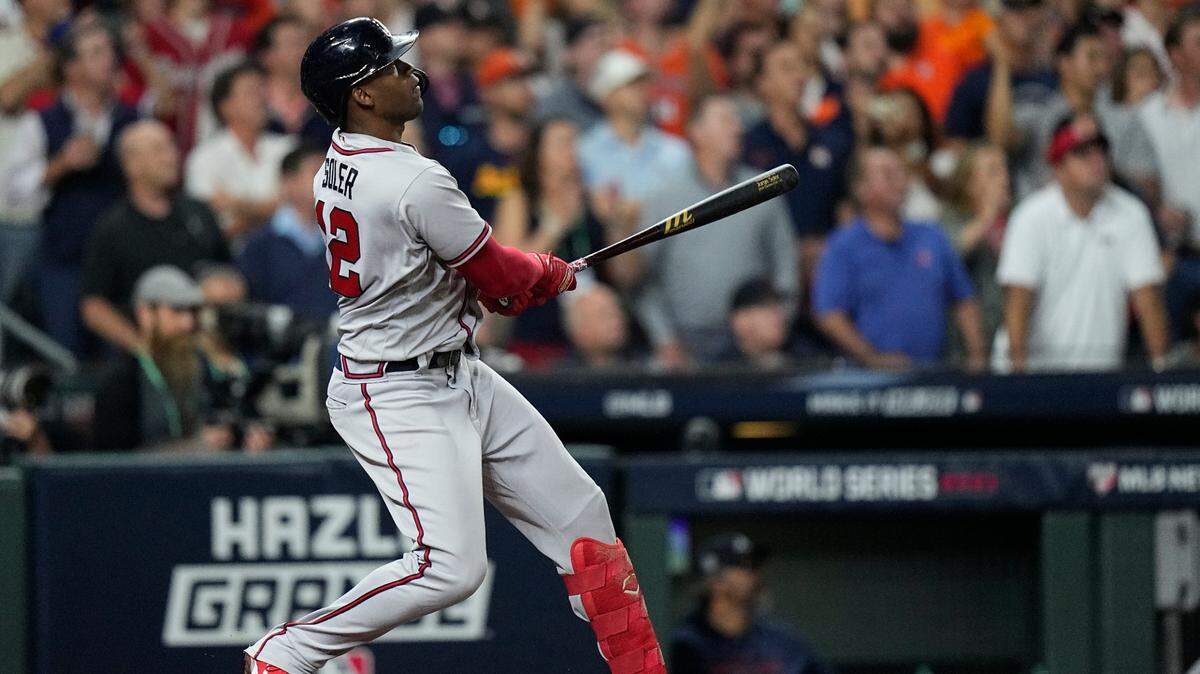 Jorge Soler viene de una formidable labor en la Serie Mundial donde con sus tres monumentales bambinazos se irguió como héroe en el triunfo de los Bravos de Atlanta sobre los Astros de Houston.