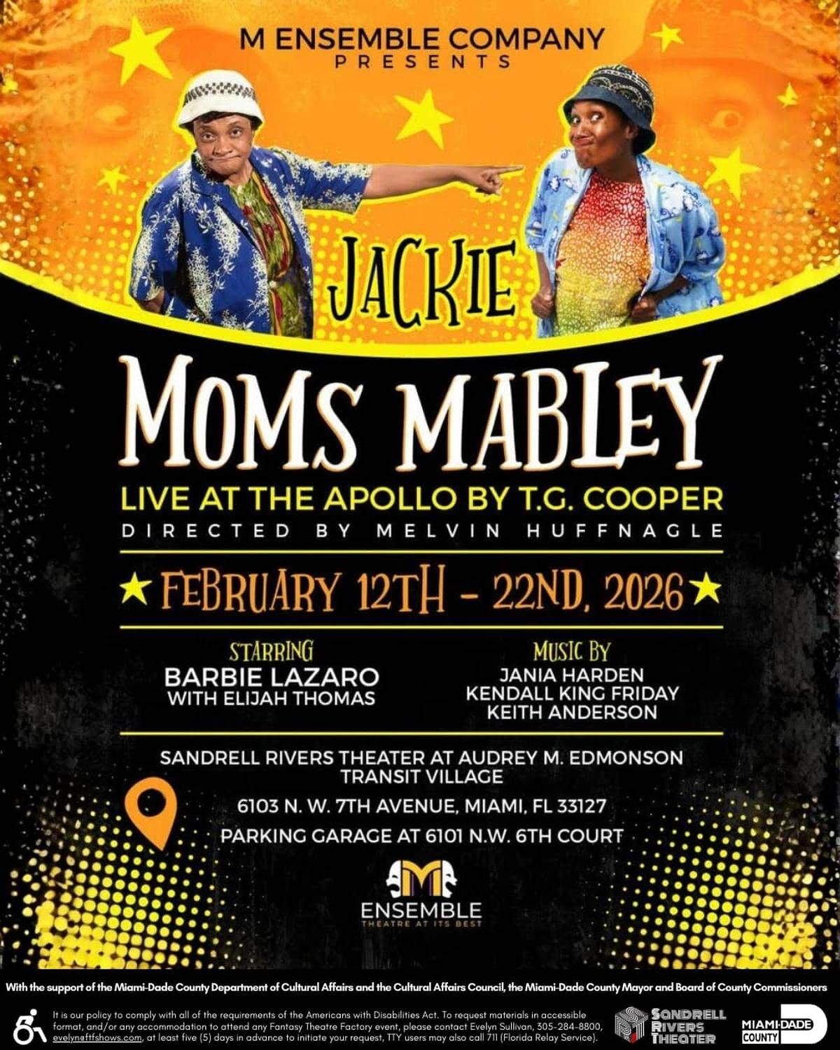 Jackie “Moms” Mabley ayudó a dar forma a la comedia estadounidense en el Teatro Sandrell Rivers.