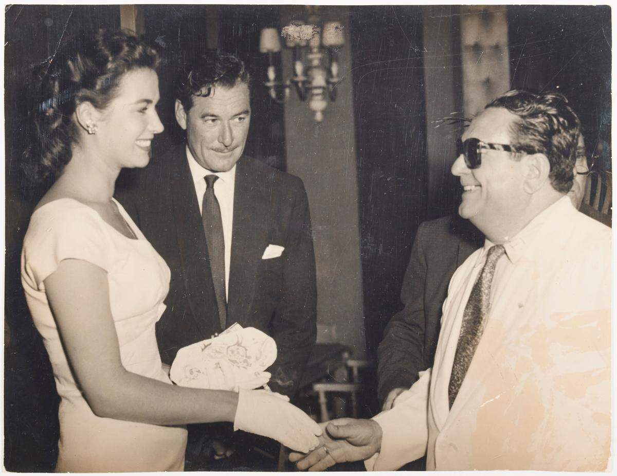 Errol Flynn durante una de sus visitas a La Habana a finales de la década de 1950.